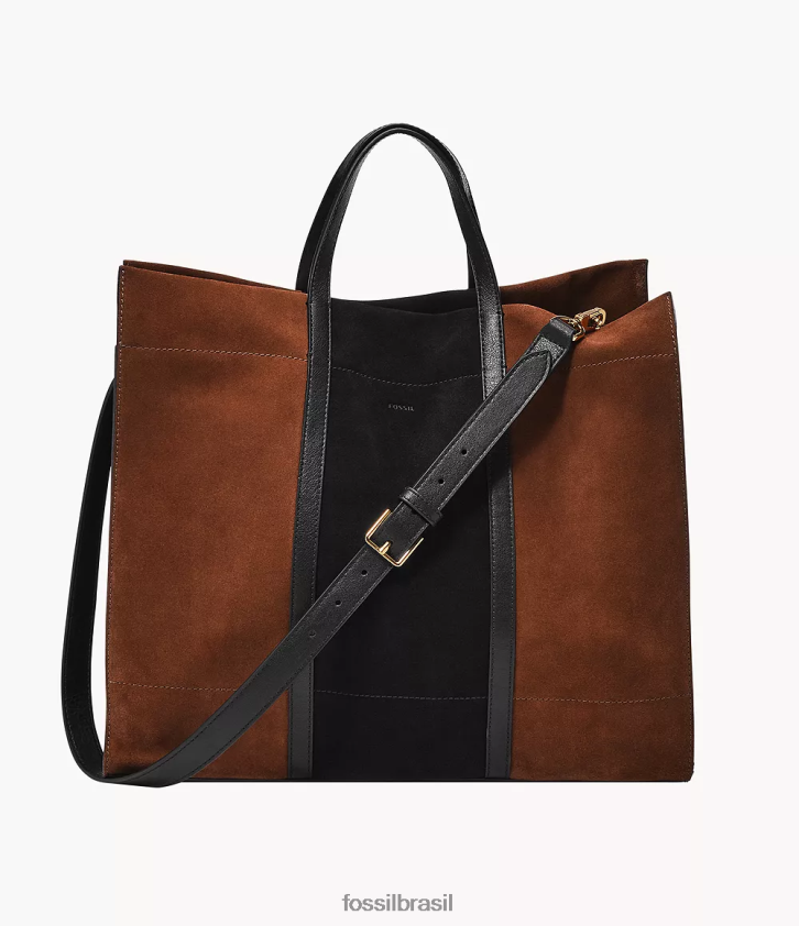 Fossil bolsa mulheres bolsa carmem grande marrom 66RZLJ367