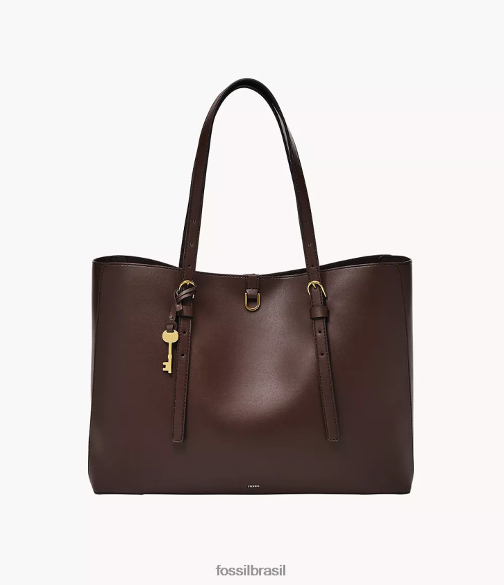 Fossil bolsa mulheres bolsa de couro de cacto kier marrom 66RZLJ647