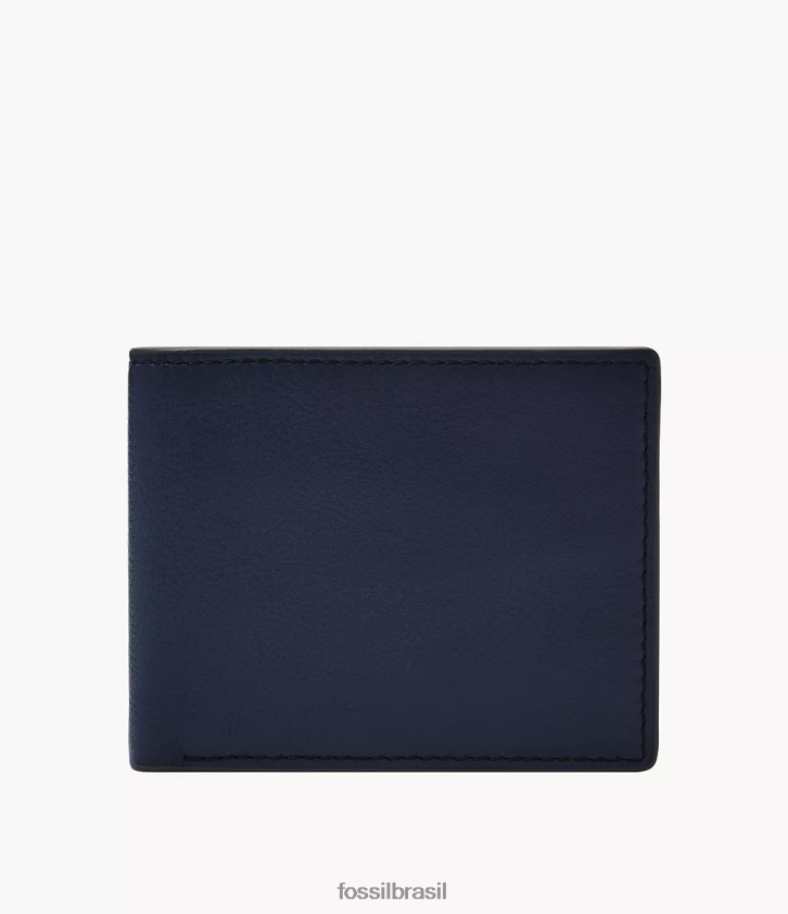Fossil carteira homens Steven Duplo marinha 66RZLJ1839