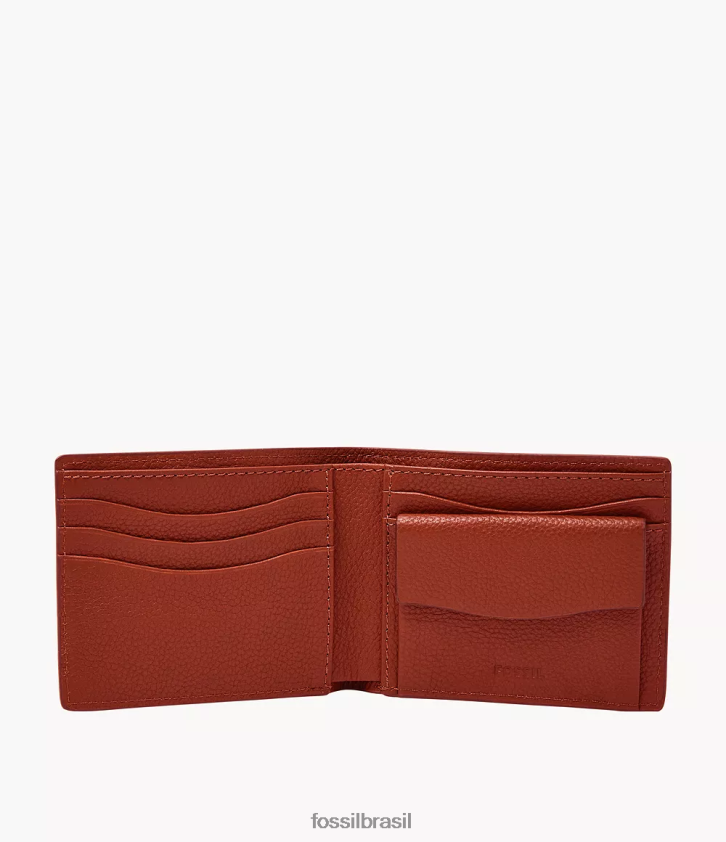 Fossil carteira homens bolso de moeda anderson duplo multi 66RZLJ1709