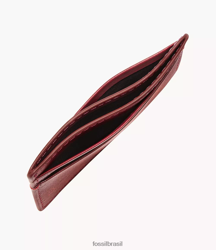 Fossil carteira homens caixa de cartão steven do ano novo lunar vermelho 66RZLJ1782