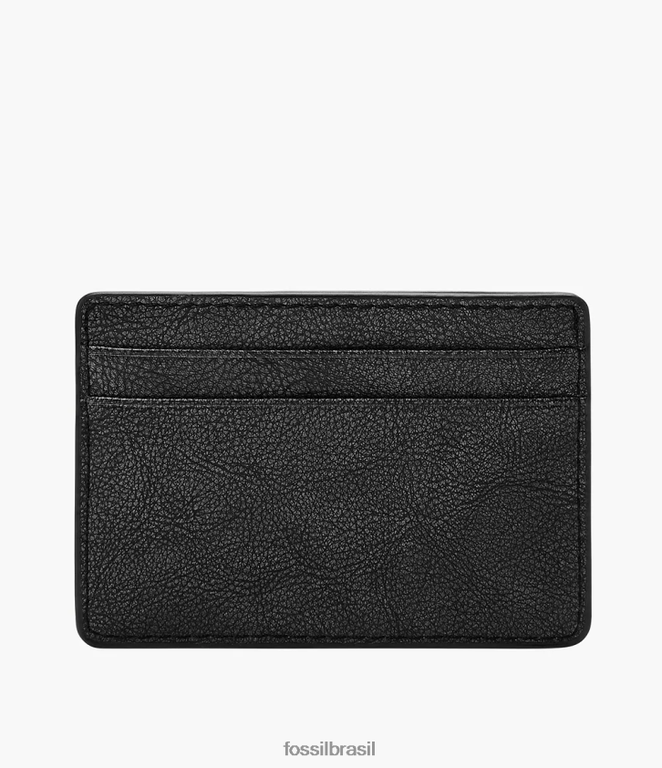 Fossil carteira homens estojo de cartão steven preto 66RZLJ1722