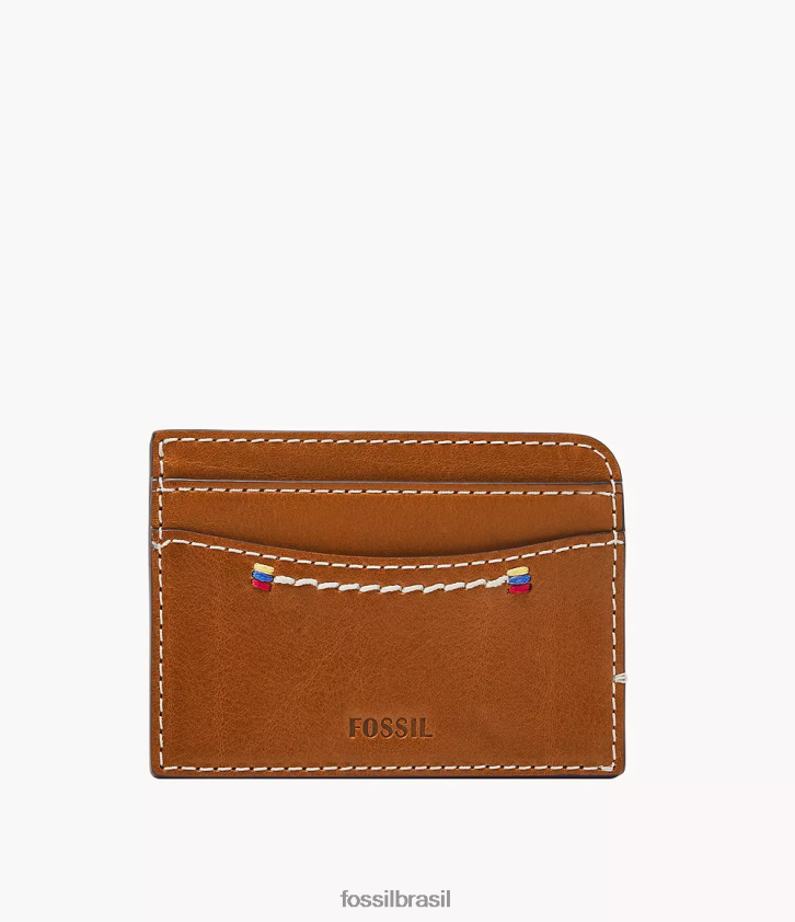 Fossil carteira homens estojo de cartão tremont marrom 66RZLJ1744