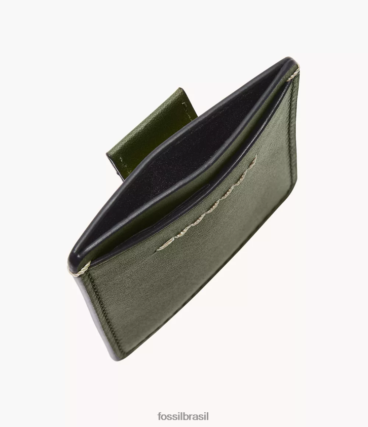 Fossil carteira homens porta cartão Westover Oliva 66RZLJ1742
