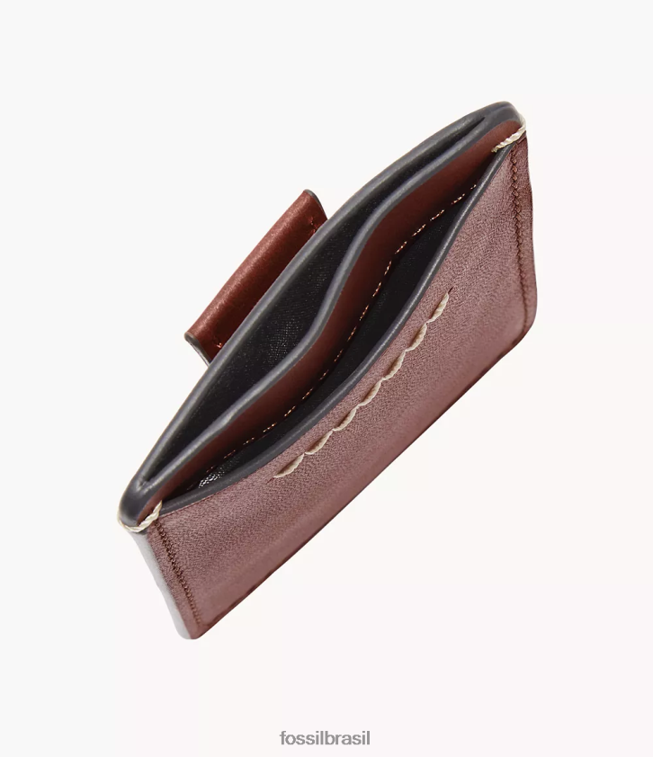 Fossil carteira homens porta cartão Westover canela 66RZLJ1752