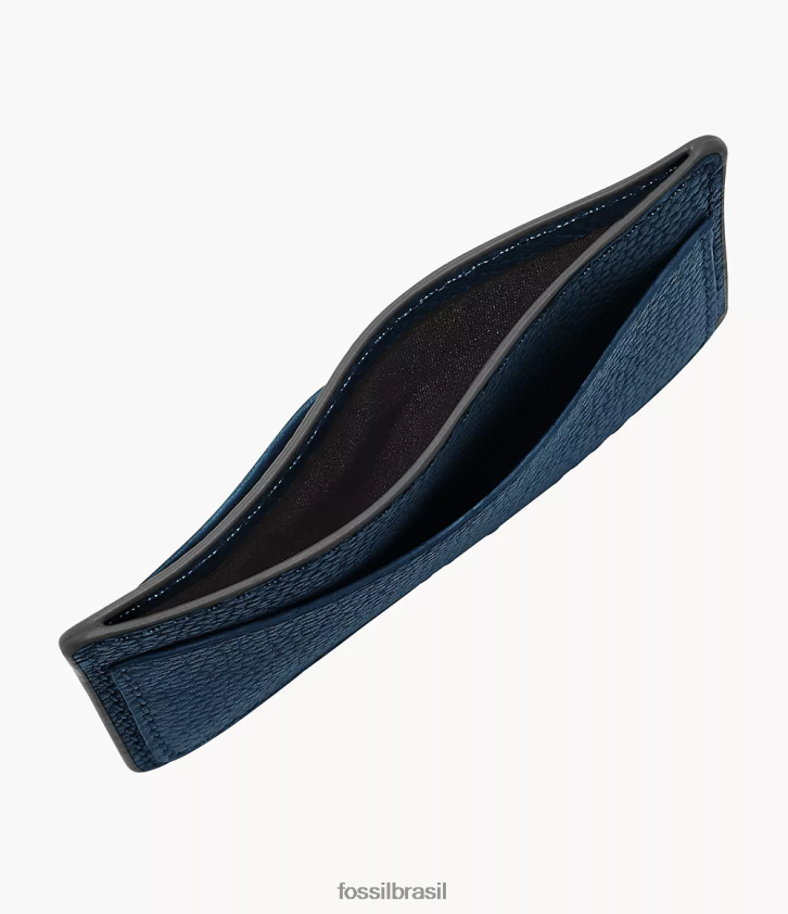 Fossil carteira homens porta cartão anderson marinha 66RZLJ1745