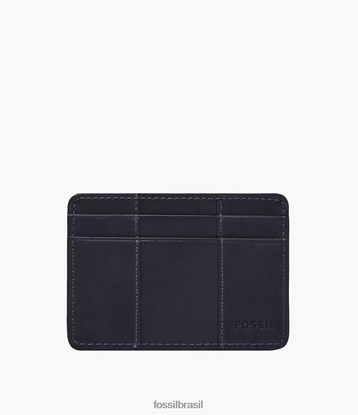 Fossil carteira homens porta cartão everett marinha 66RZLJ1719