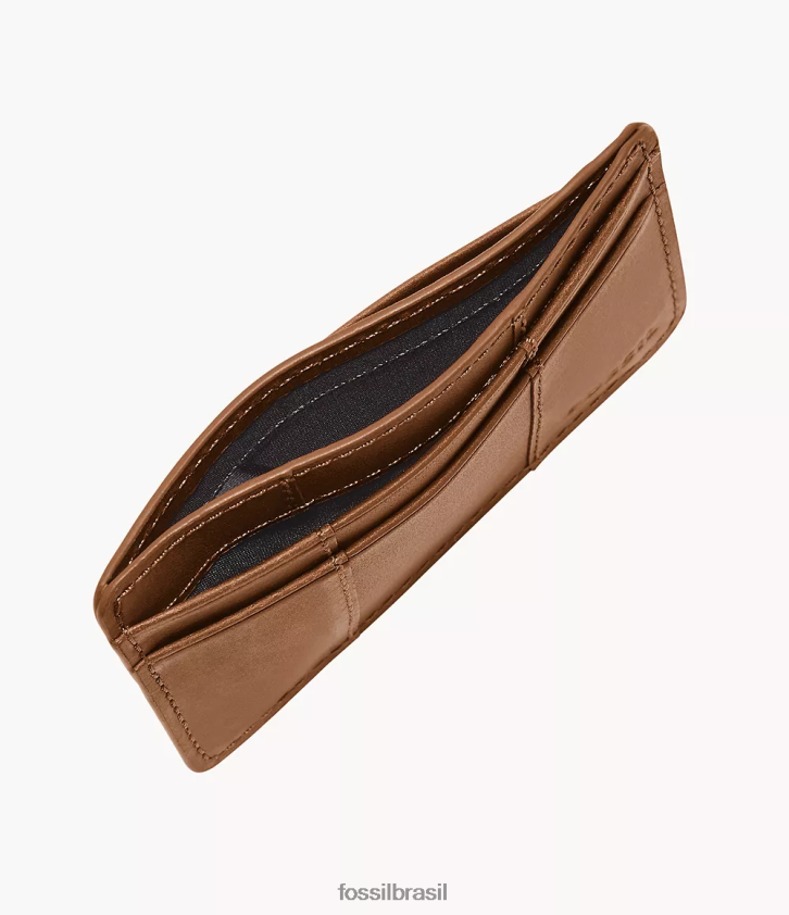 Fossil carteira homens porta cartão everett selim 66RZLJ1715