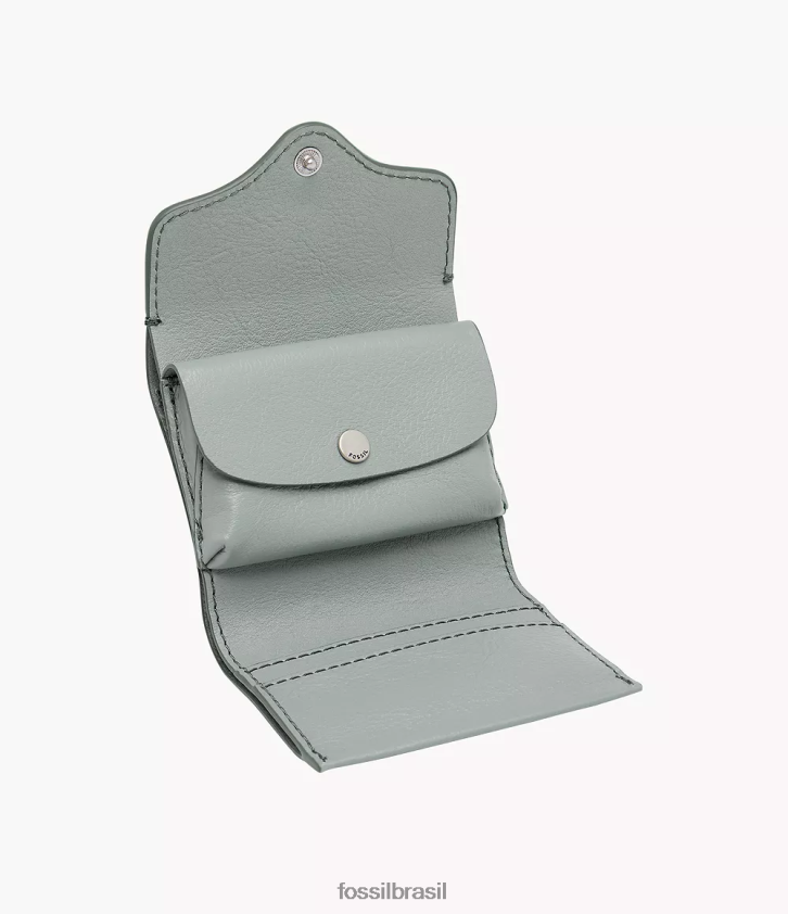 Fossil carteira mulheres herança com três dobras azul 66RZLJ872