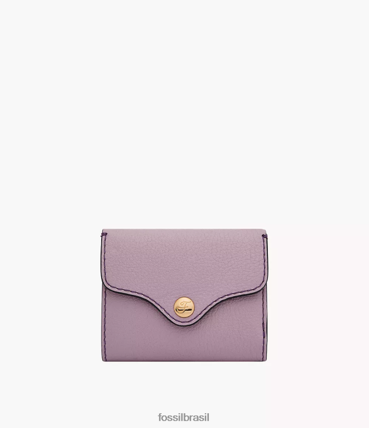 Fossil carteira mulheres herança com três dobras roxo 66RZLJ775
