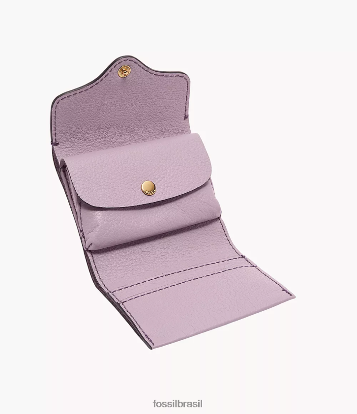 Fossil carteira mulheres herança com três dobras roxo 66RZLJ775