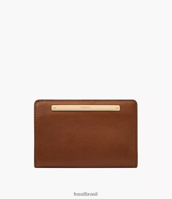 Fossil carteira mulheres liza multifuncional marrom 66RZLJ745