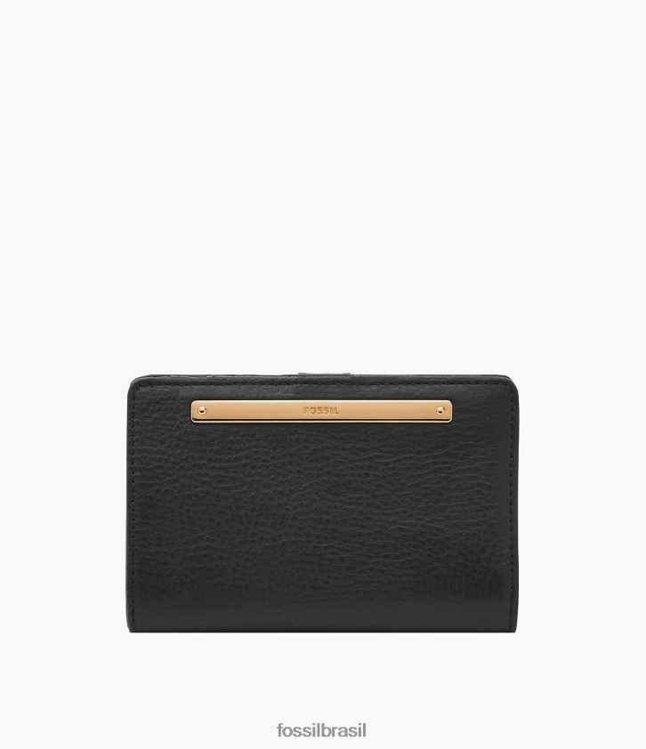 Fossil carteira mulheres liza multifuncional preto 66RZLJ754