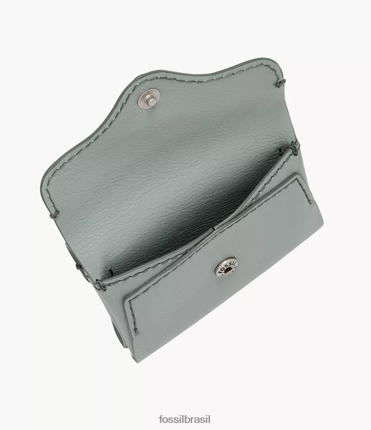 Fossil carteira mulheres caso de cartão de herança azul 66RZLJ870