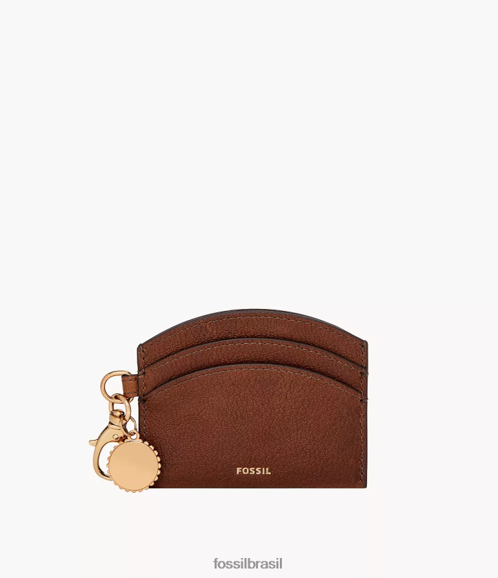 Fossil carteira mulheres porta cartão polly marrom 66RZLJ748