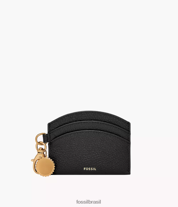 Fossil carteira mulheres porta cartão polly preto 66RZLJ753