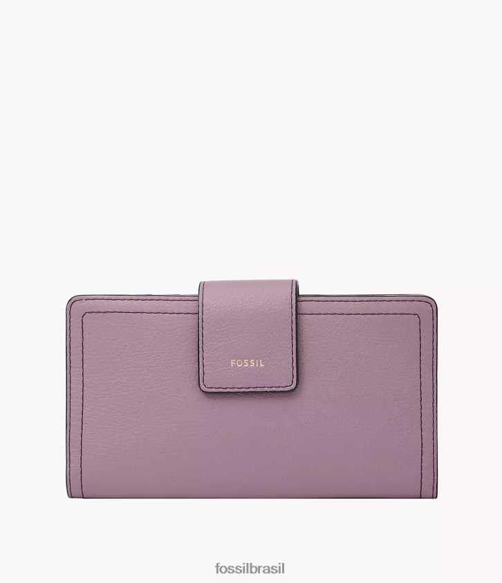 Fossil carteira mulheres clutch logan roxo 66RZLJ806