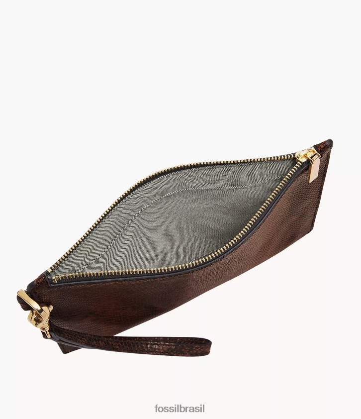 Fossil carteira mulheres pulseira de presente estampa de cobra 66RZLJ799