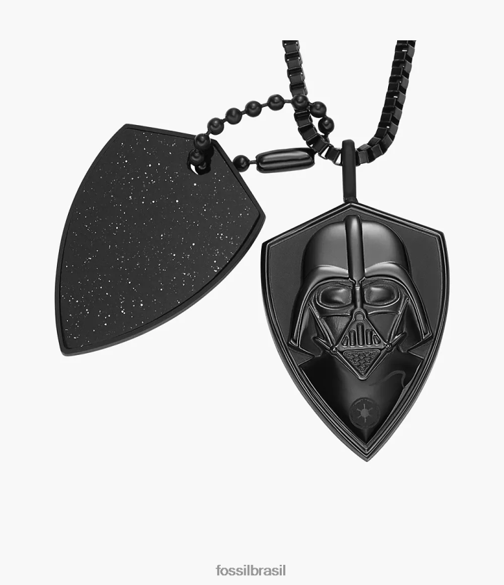 Fossil joia homens colar de dog tag de star wars darth vader arenito azul 66RZLJ1900