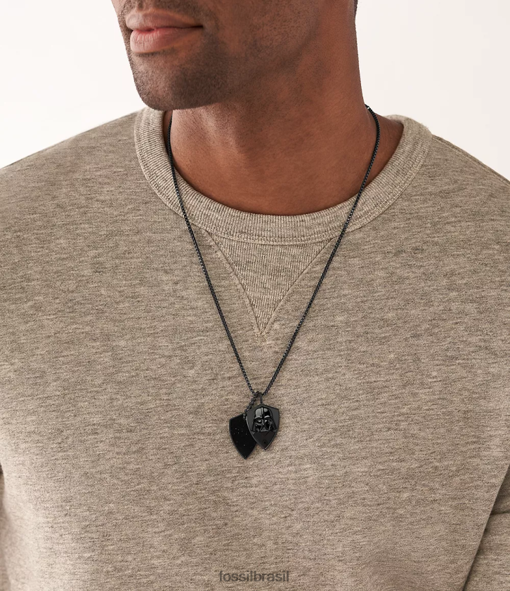Fossil joia homens colar de dog tag de star wars darth vader arenito azul 66RZLJ1900