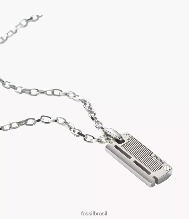 Fossil joia homens colar prata 66RZLJ1954