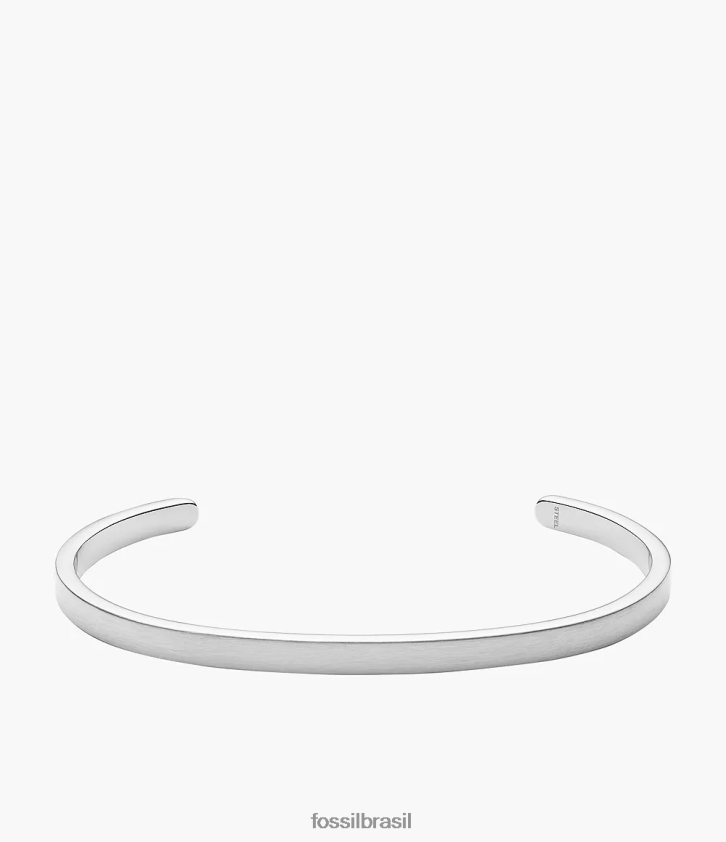 Fossil joia homens pulseira americana moderna em aço inoxidável tom prata 66RZLJ1853