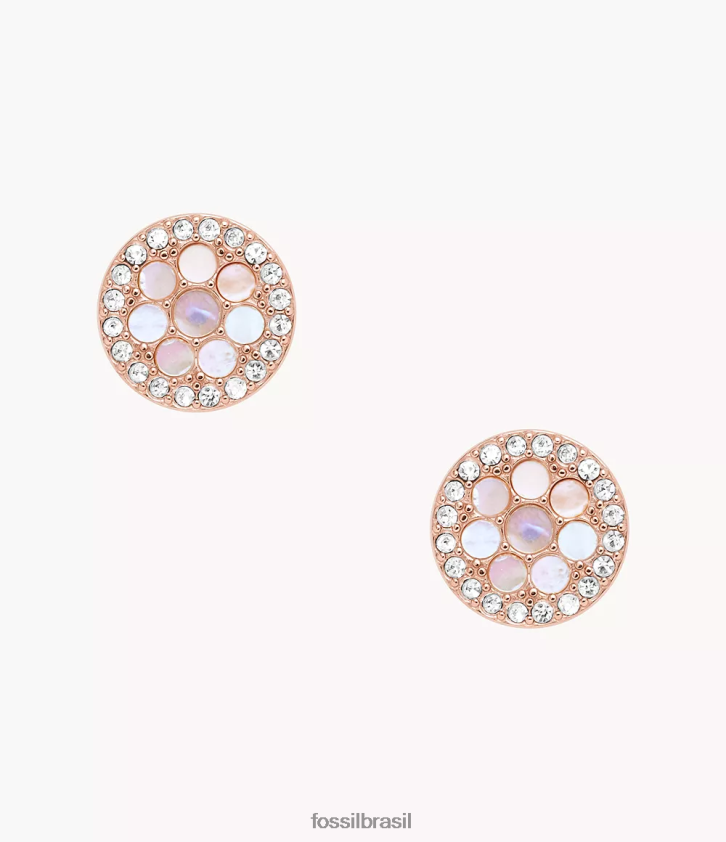 Fossil joia mulheres brinco val mosaico madrepérola 66RZLJ1059