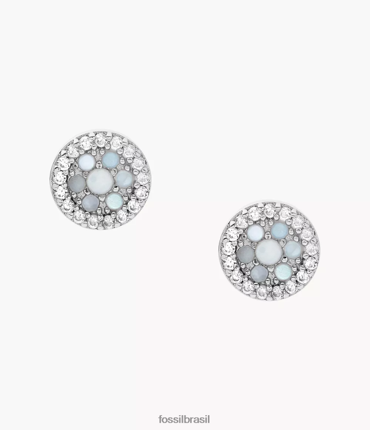 Fossil joia mulheres brincos elliott esterlina madrepérola 66RZLJ1090