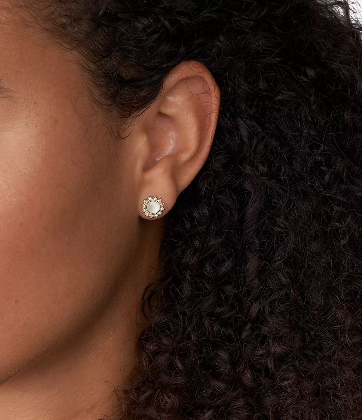 Fossil joia mulheres val você é meu raio de sol brincos de aço inoxidável madrepérola 66RZLJ1070