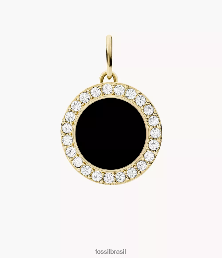 Fossil joia mulheres corra, oh, charme tão encantador Ônix preto 66RZLJ1277