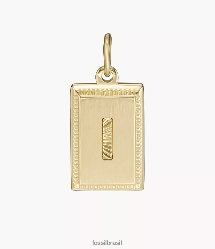 Fossil joia mulheres oh, tão charmoso charme inicial de aço inoxidável tom de ouro 66RZLJ1211