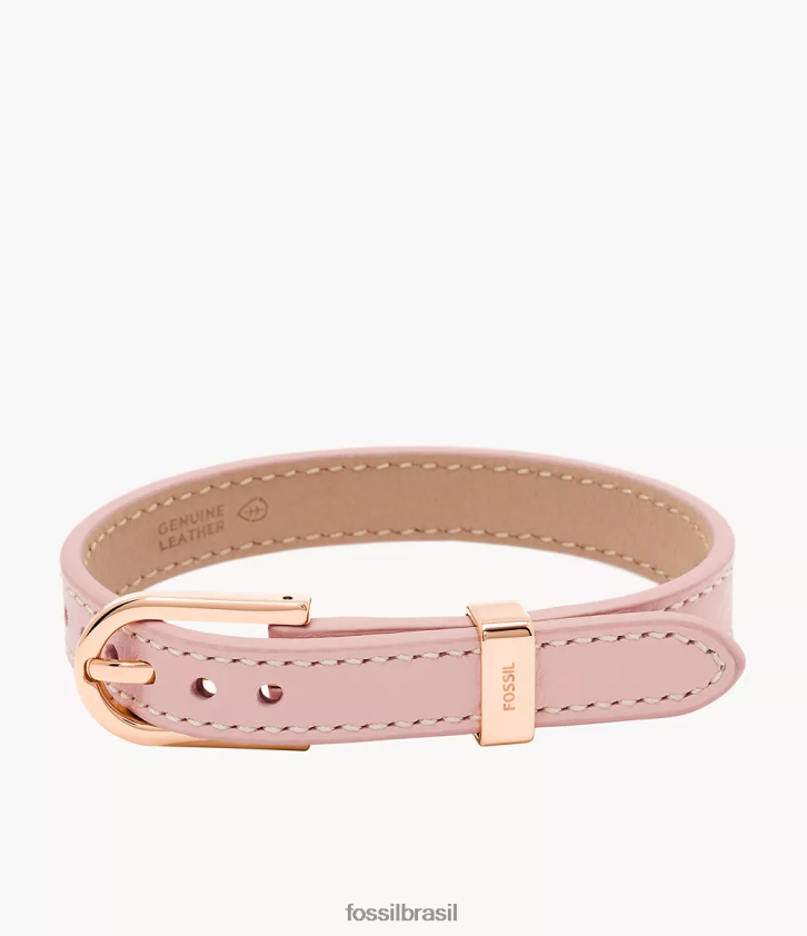 Fossil joia mulheres pulseira de couro d-link Heritage corar 66RZLJ1254