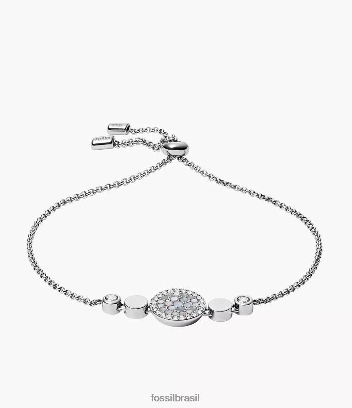 Fossil joia mulheres pulseira de disco de mosaico val madrepérola 66RZLJ1013
