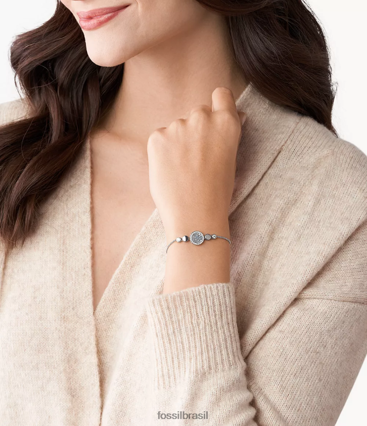 Fossil joia mulheres pulseira de disco de mosaico val madrepérola 66RZLJ1013