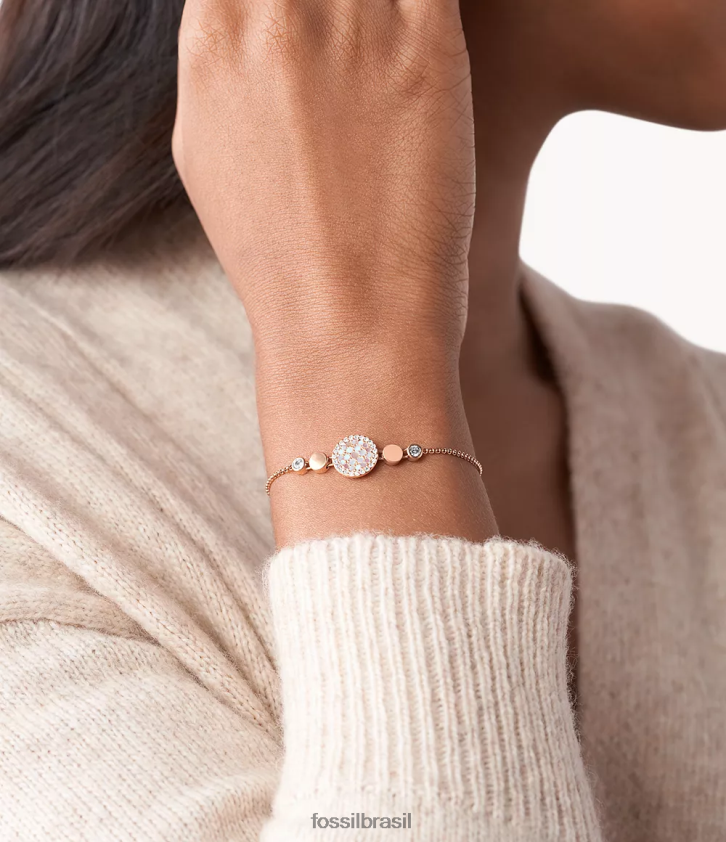Fossil joia mulheres pulseira de disco de mosaico val madrepérola 66RZLJ1017
