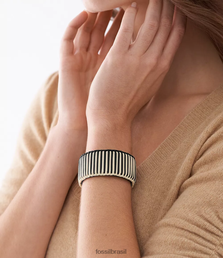 Fossil joia mulheres pulseira de punho de latão de verão tom de ouro 66RZLJ990