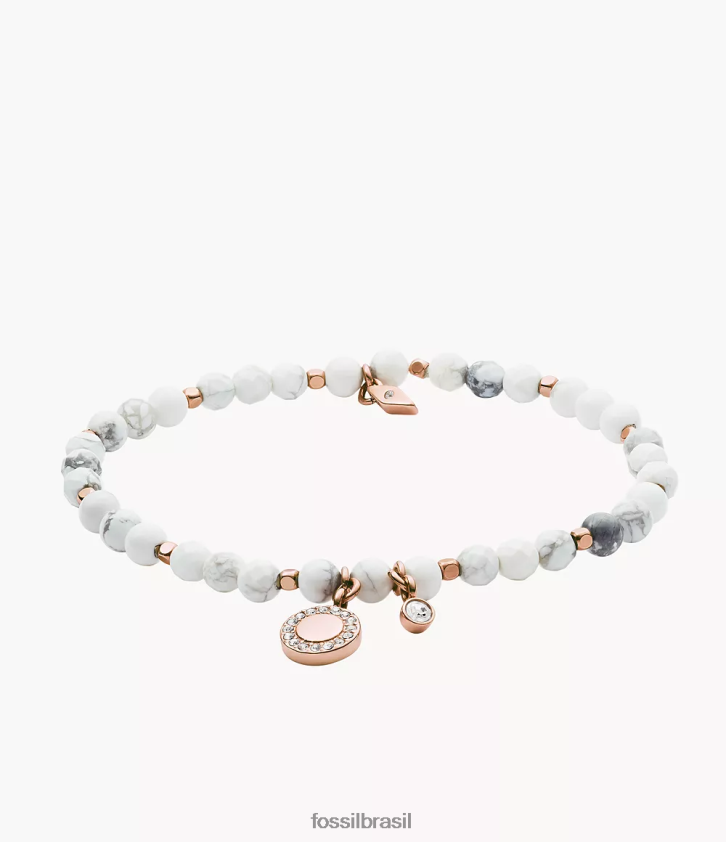Fossil joia mulheres pulseira howlita georgia branco 66RZLJ1021