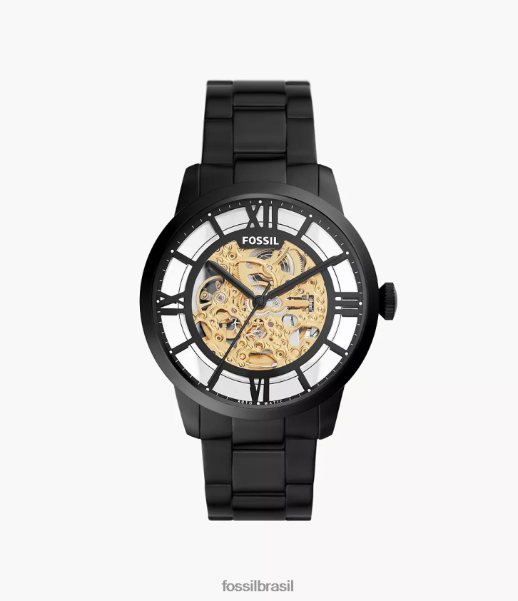Fossil assistir homens Relógio urbano automático de 44 mm em aço inoxidável preto 66RZLJ1462
