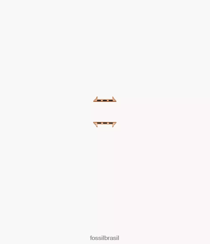 Fossil acessório homens Conector de pulseira de aço inoxidável 42mm/44mm/45mm para apple watch Rosa ouro 66RZLJ1505