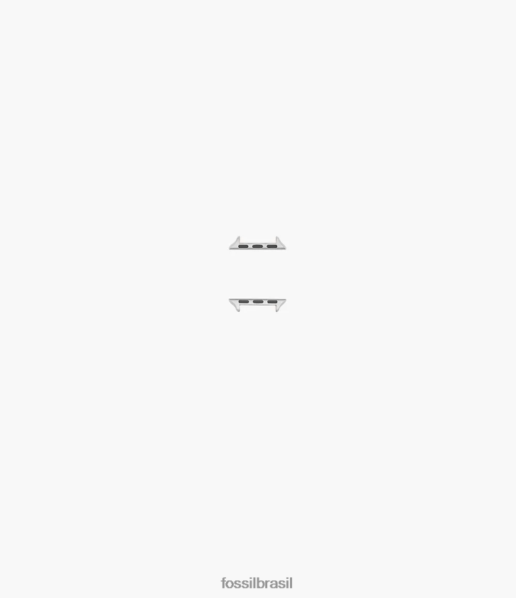 Fossil acessório homens Conector de pulseira de aço inoxidável 42mm/44mm/45mm para apple watch branco 66RZLJ1503