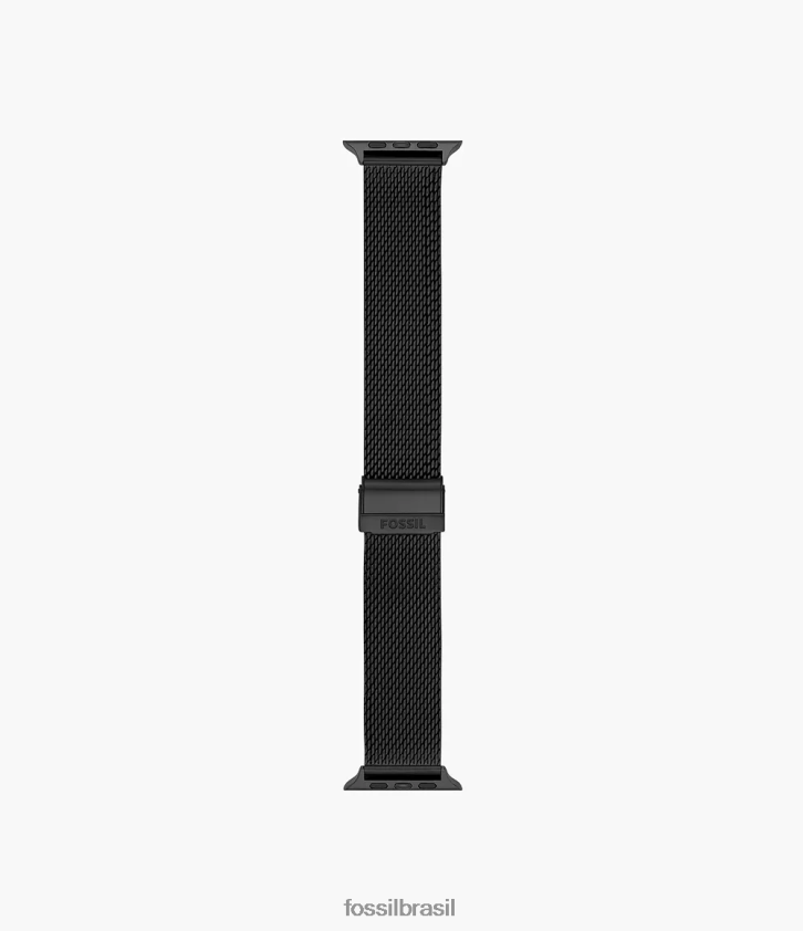 Fossil acessório homens Pulseira de aço inoxidável de 42 mm/44 mm/45 mm para Apple Watch preto 66RZLJ1500