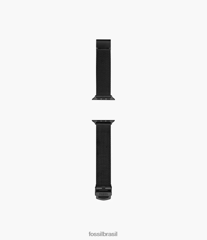 Fossil acessório homens Pulseira de aço inoxidável de 42 mm/44 mm/45 mm para Apple Watch preto 66RZLJ1500