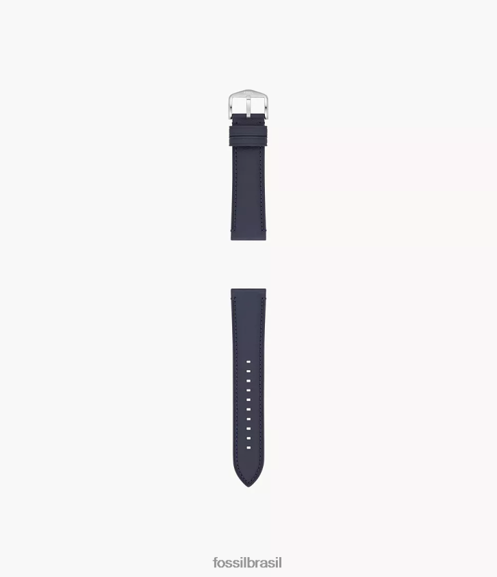 Fossil acessório homens Pulseira de couro leve de 22 mm marinha 66RZLJ1483