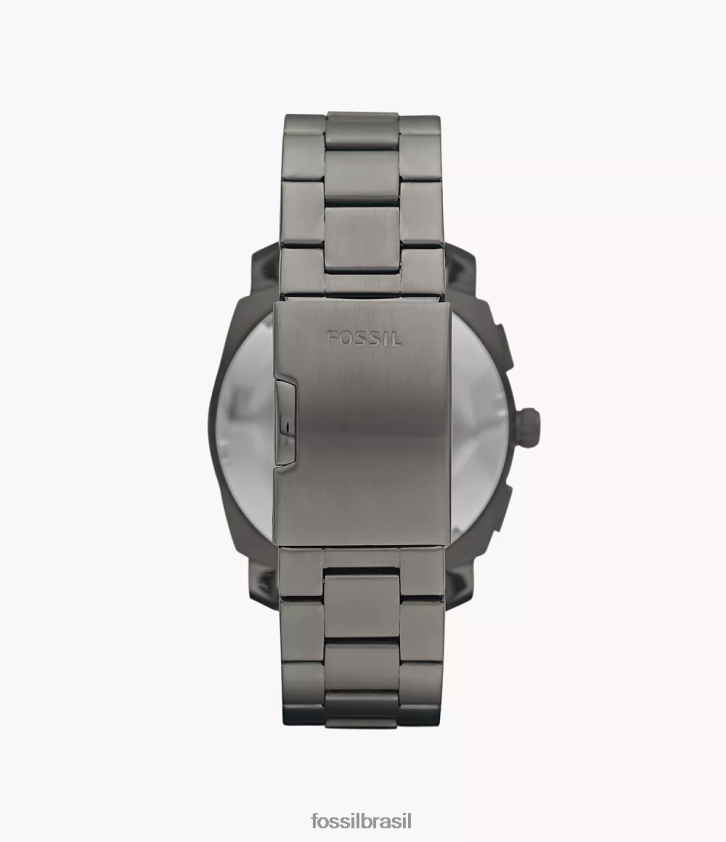 Fossil assistir homens relógio de aço inoxidável cronógrafo de máquina fumaça 66RZLJ1353