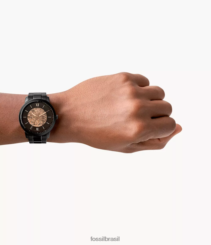 Fossil assistir homens relógio neutro automático em aço inoxidável preto 66RZLJ1381
