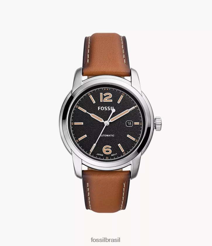 Fossil assistir homens relógio de couro automático legado bagagem 66RZLJ1452