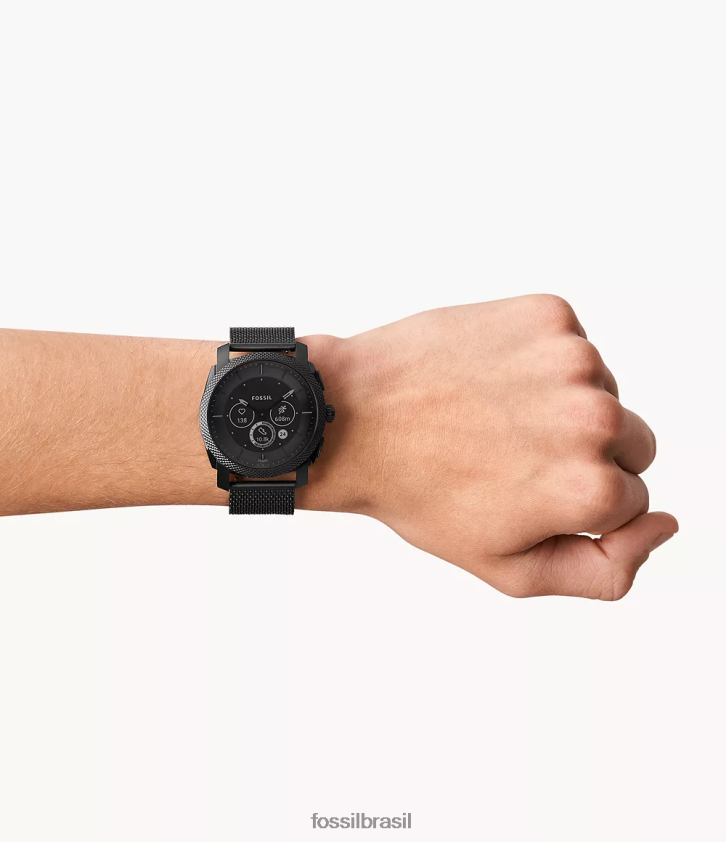 Fossil assistir homens máquina gen 6 híbrido smartwatch aço inoxidável preto 66RZLJ1330