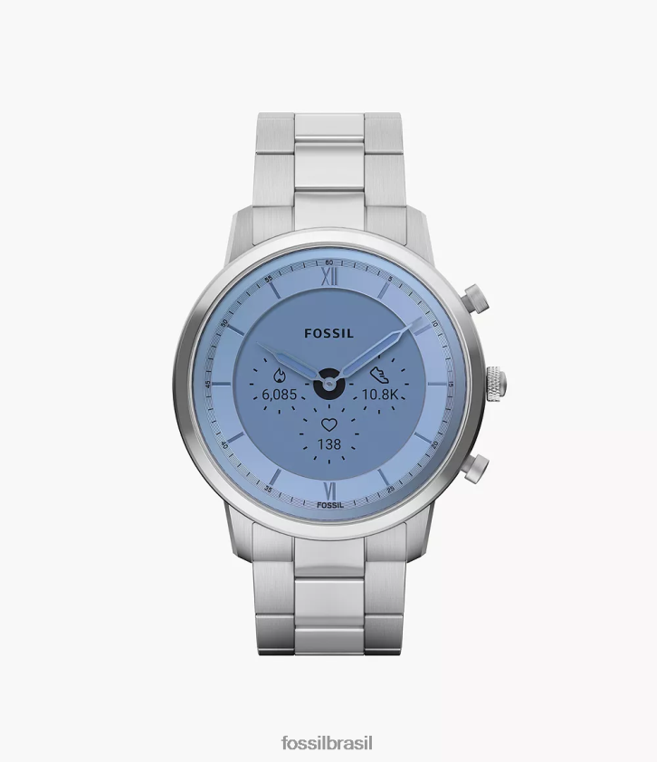 Fossil assistir homens smartwatch híbrido neutro gen 6 em aço inoxidável prata 66RZLJ1333