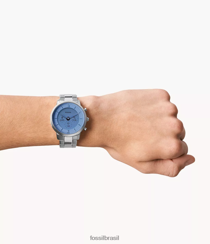 Fossil assistir homens smartwatch híbrido neutro gen 6 em aço inoxidável prata 66RZLJ1333