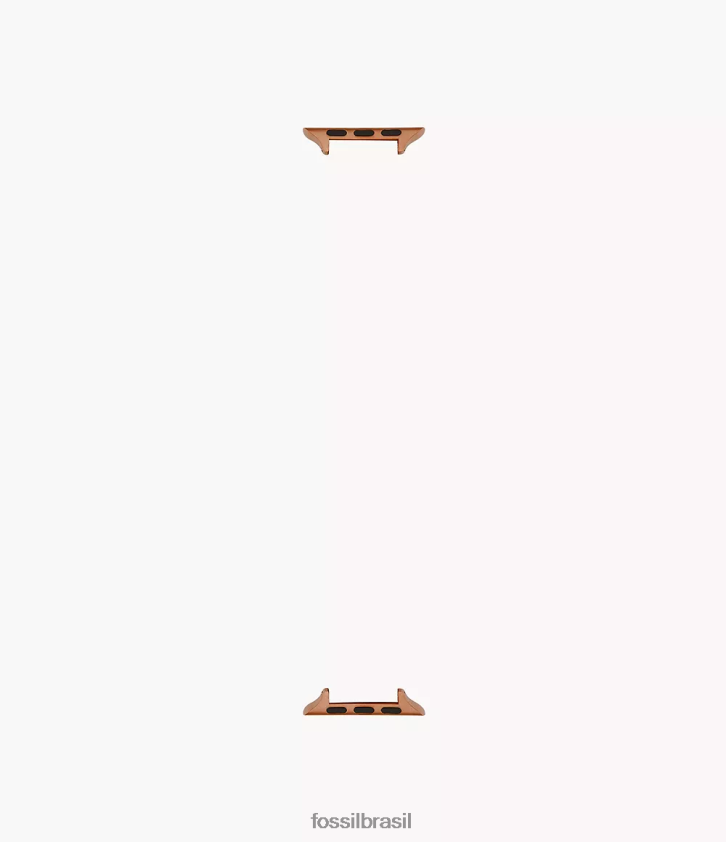 Fossil acessório mulheres Conector de pulseira de aço inoxidável 38mm/40mm/41mm para apple watch Rosa ouro 66RZLJ173
